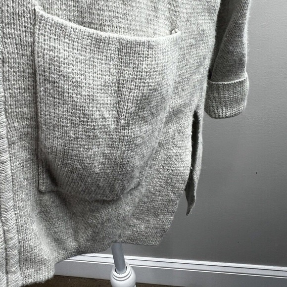 Madewell Spencer Sweater Coat Cardigan Size XS Gray Merino Wool - Picture 4 of 9